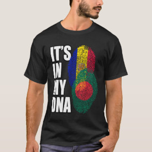 Andorran And Bangladeshi Mix DNA Flag Heritage T-Shirt