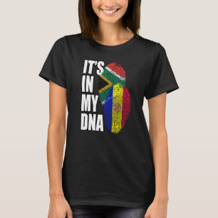 Andorran And South African Mix DNA Flag Heritage T-Shirt