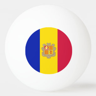 Andorran flag ping pong ball