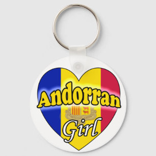 Andorran Girl Key Ring