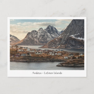 Andoya Lofoten Islands Landscape Postcard