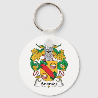 Andrade Family Crest Key Ring