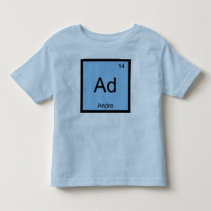 Andre Name Chemistry Element Periodic Table Toddler T-Shirt