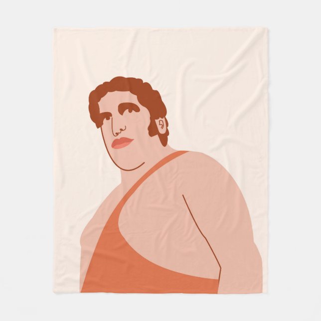 Andre the Giant Fleece Blanket (Front)
