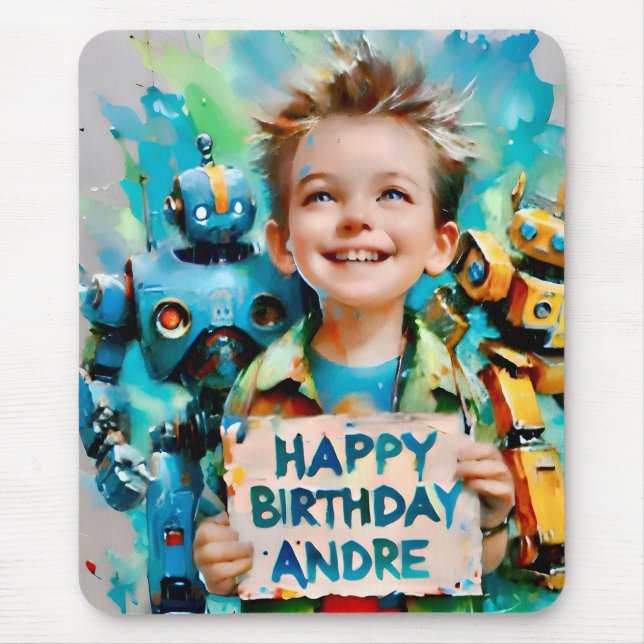 ANDRE ~ Toy Robots ~ Mousepad (Front)