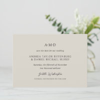 Andrea Beige Elegant Wedding
