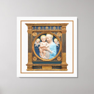 Andrea Della Robbia c1485 Madonna and Child Canva Canvas Print
