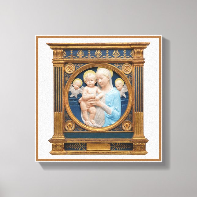 Andrea Della Robbia c1485 Madonna and Child  Canvas Print (Front)