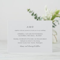 Andrea Grey Elegant Wedding