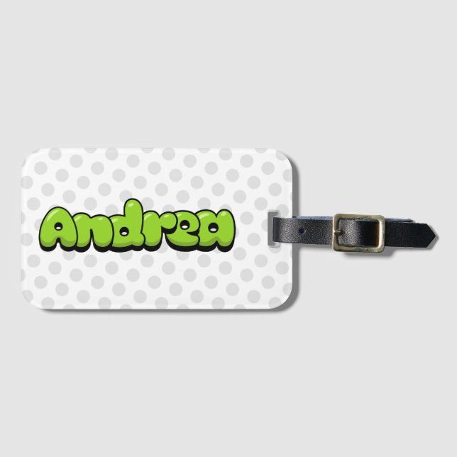 Andrea Luggage Tag (Front Horizontal)