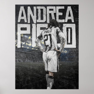 Andrea Pirlo Juventus Sketch Poster - Iconic