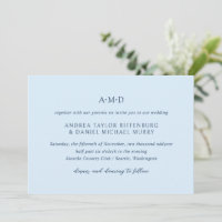 Andrea Sky Blue Elegant Wedding