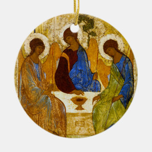 Andrei Rublev , “ Holy Trinity ” Ceramic Tree Decoration