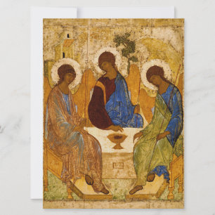 Andrei Rublev Holy Trinity Icon Orthodox religion Card