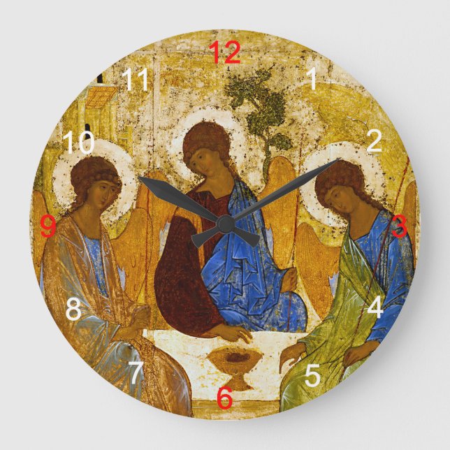 Andrei Rublev , “ Holy Trinity ” Large Clock (Front)