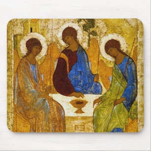 Andrei Rublev, icon of the Trinity マウスパッド Mouse Pad