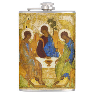 Andrei Rublev, icon of the Trinity Hip Flask