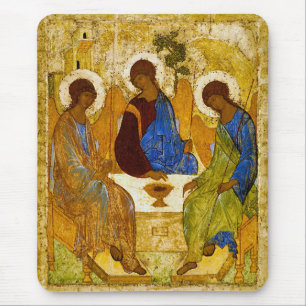 Andrei Rublev, icon of the Trinity Mouse Pad