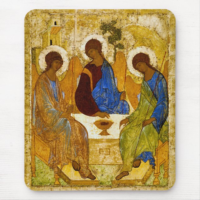Andrei Rublev, icon of the Trinity Mouse Pad (Front)