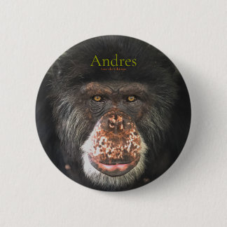 Andres, Save the Chimps 6 Cm Round Badge