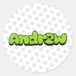 Andrew Classic Round Sticker