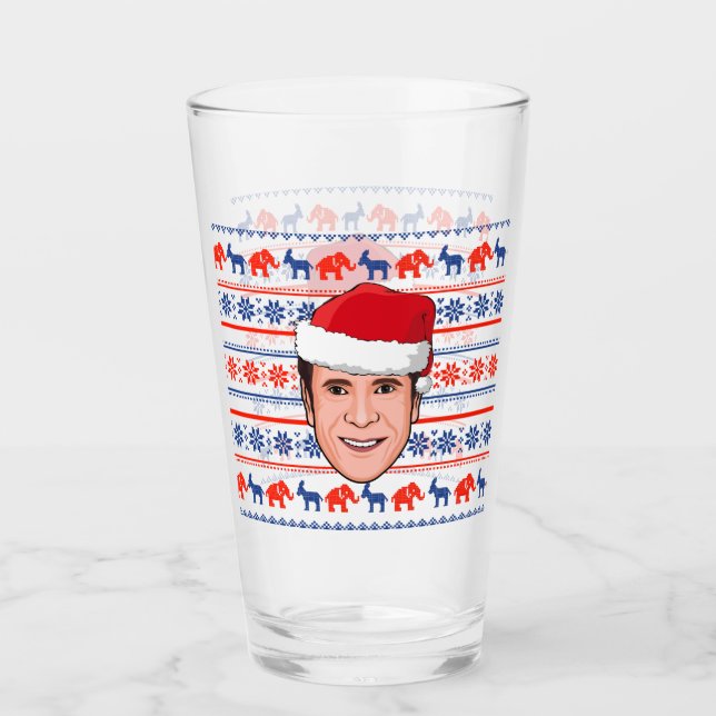 ANDREW CUOMO Christmas Glass (Front)
