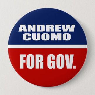 ANDREW CUOMO FOR GOVERNOR 10 CM ROUND BADGE