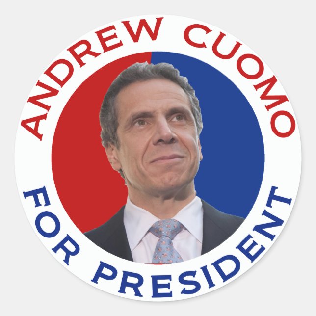 Andrew Cuomo For President Classic Round Sticker (Front)