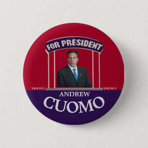 Andrew Cuomo Twenty Twenty 6 Cm Round Badge
