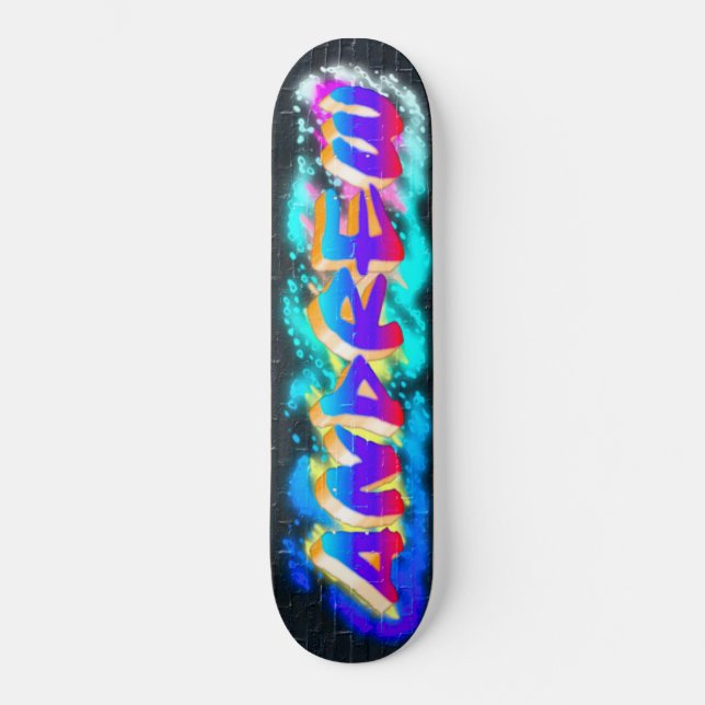 ANDREW Customised Graffiti Skateboard (Front)