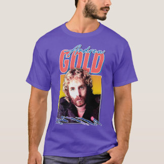 Andrew Gold Reto 80s Style Fan Design 1 T-Shirt