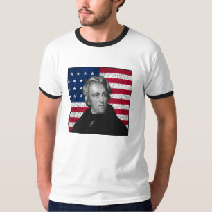 Andrew Jackson and The US Flag T-Shirt