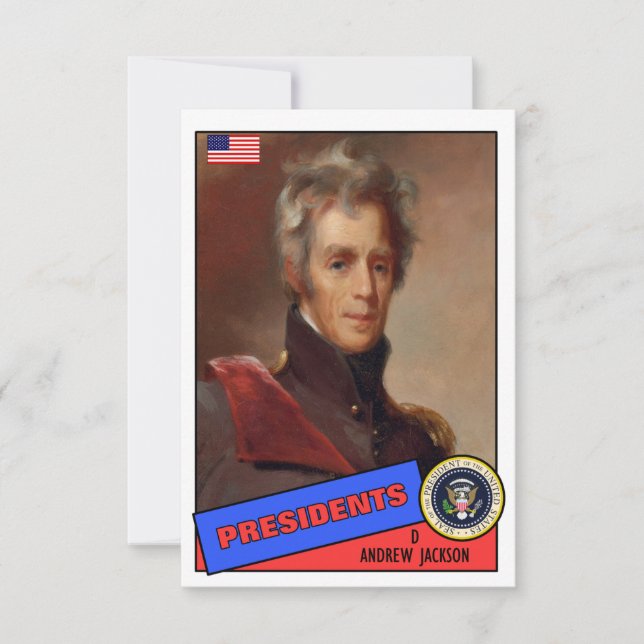 Andrew Jackson Baseball Card (Front)