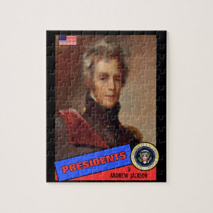 Andrew Jackson Baseball Card Jigsaw Puzzle