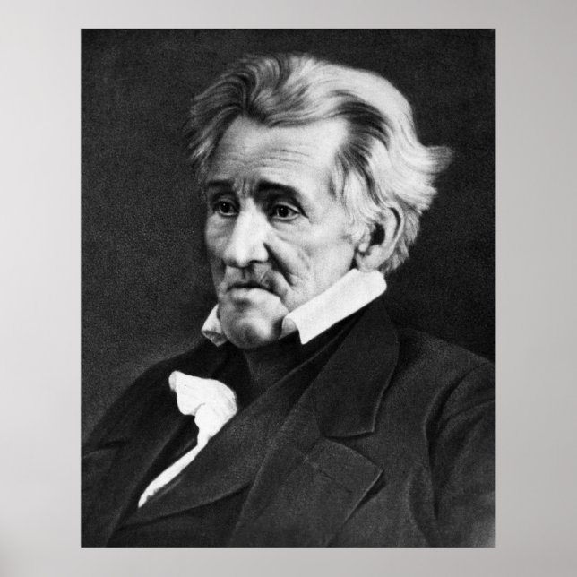 ANDREW JACKSON Daguerreotype  by Mathew Brady Poster (Front)
