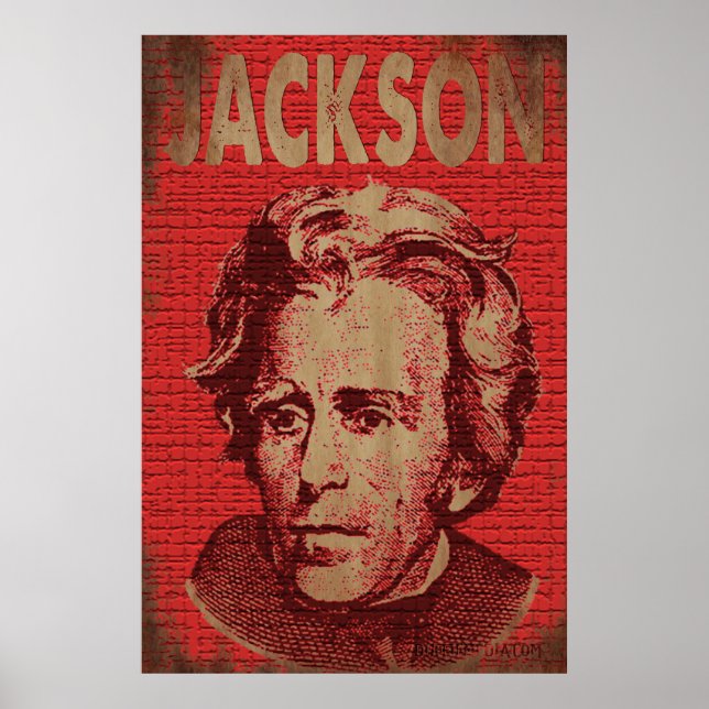Andrew Jackson Poster (Red) (Front)