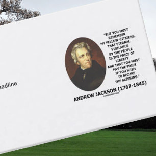 Andrew Jackson Price Of Liberty Price Secure Quote Business Card