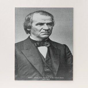 Andrew Johnson 17th President of America. Jigsaw Puzzle