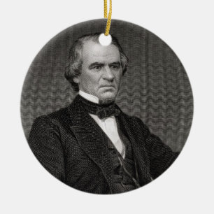 Andrew Johnson, engraved from a photograph by Thom Ceramic Tree Decoration