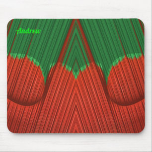 ANDREW ~ Personalised Fractal ~ Christmas Mouse Pad
