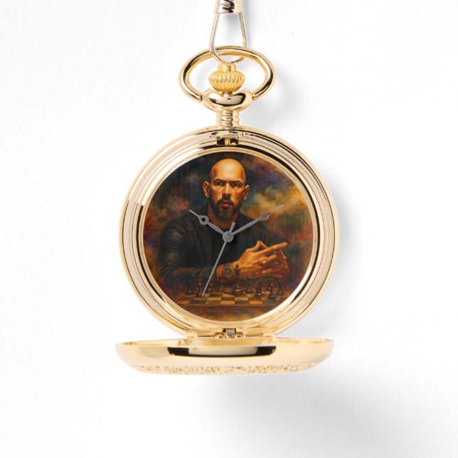 Andrew Tate Gold Pocket Watch (Front)