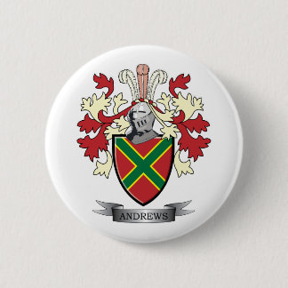 Andrews Family Crest Coat of Arms 6 Cm Round Badge