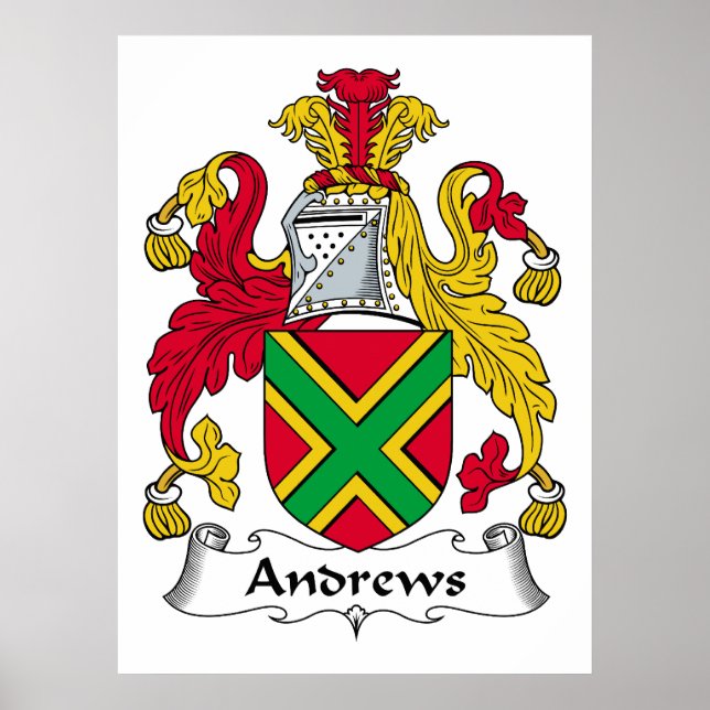 Andrews Family Crest Poster (Front)