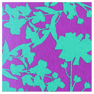 Andreya Purple and Aqua Fabric