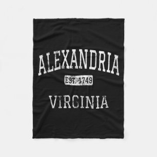Andria Virginia Va Vintage  Fleece Blanket