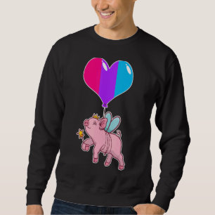 Androgyne Pig Fairy Nonbinary Gender Sweatshirt