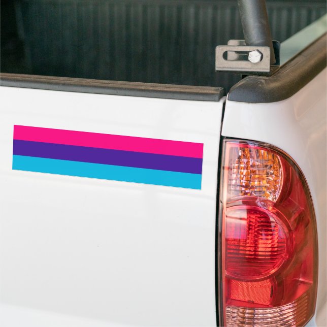 Androgyne Pride Bumper Sticker (On Truck)