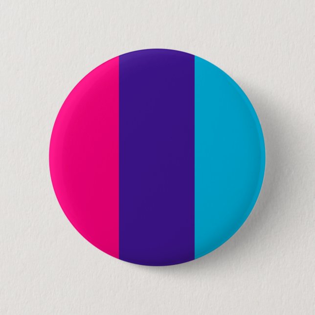 Androgyne pride flag 6 cm round badge (Front)