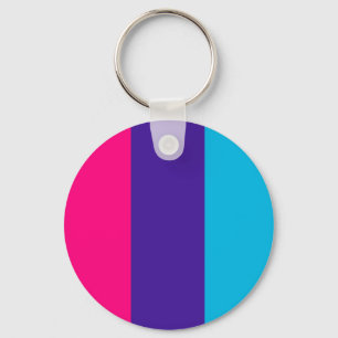 Androgyne pride flag key ring