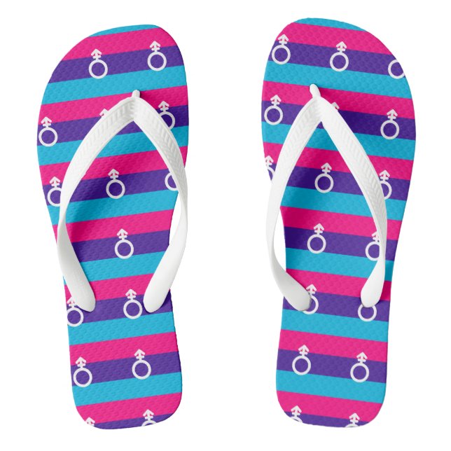 Androgyne Pride Jandals (Footbed)